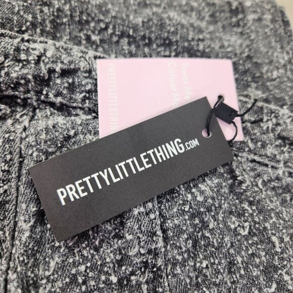 PrettyLittleThing Gray Bobble Straight Leg Corset Jumpsuit Womens Size 12 US 8 - Picture 12 of 16